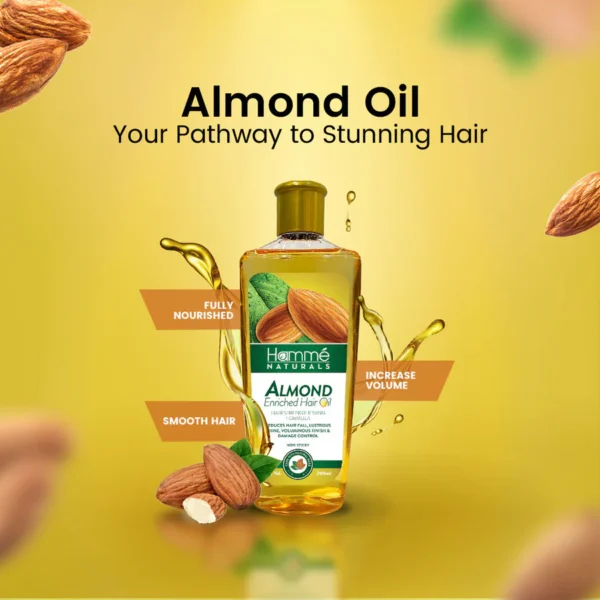 Hamme Almond Enriched Hair Oil - Image 3