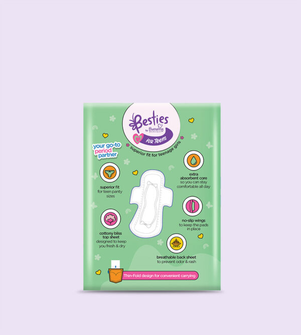 Besties by Butterfly Breathables Teens Long 8 Pcs - Image 2