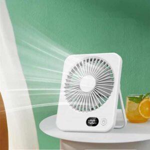 Mini Electric 3 Speeds Cooling Fan F10 USB Rechargeable Table Fan