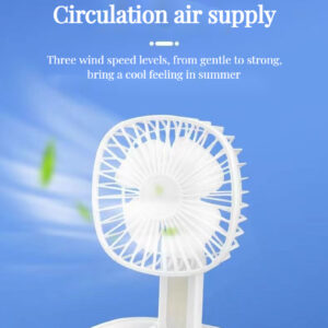 USB Rechargeable Mini Fan - Ice Box Design - Foldable Table Fan