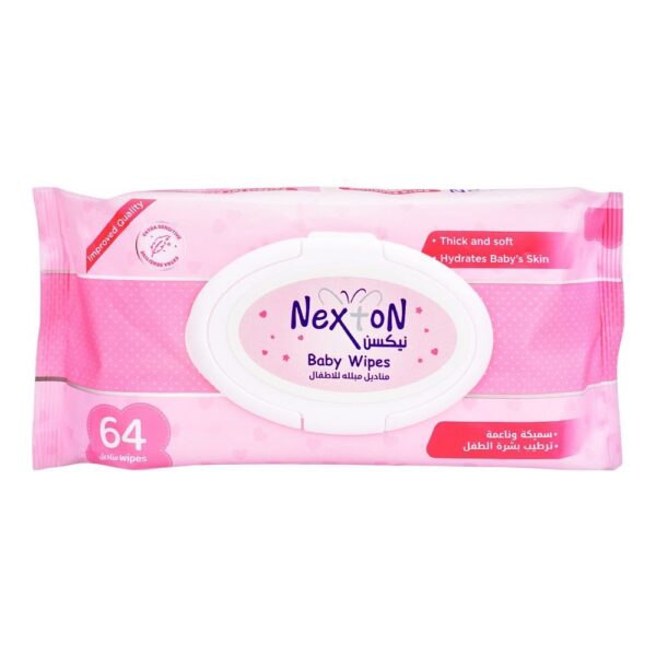 Nexton Baby Wipes (Extra Sensitive Pink) 64 pcs