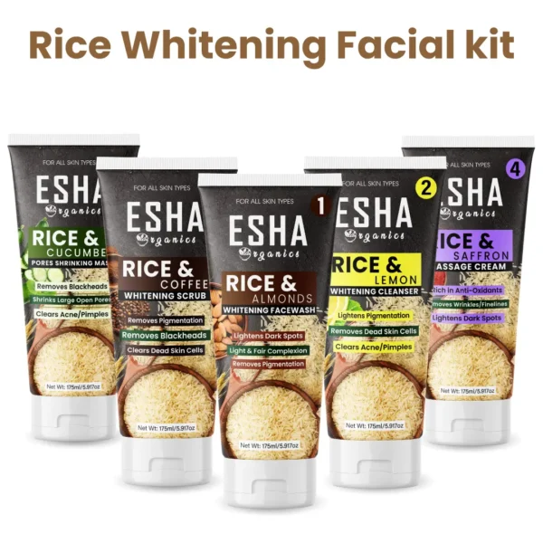 Esha Oganics Rice Whitening Facial Kit